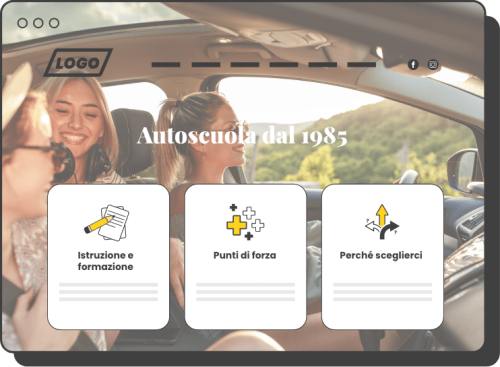 Promo Page Autoscuole nel Web