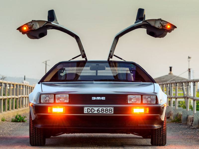 Tra le auto più famose la Delorean